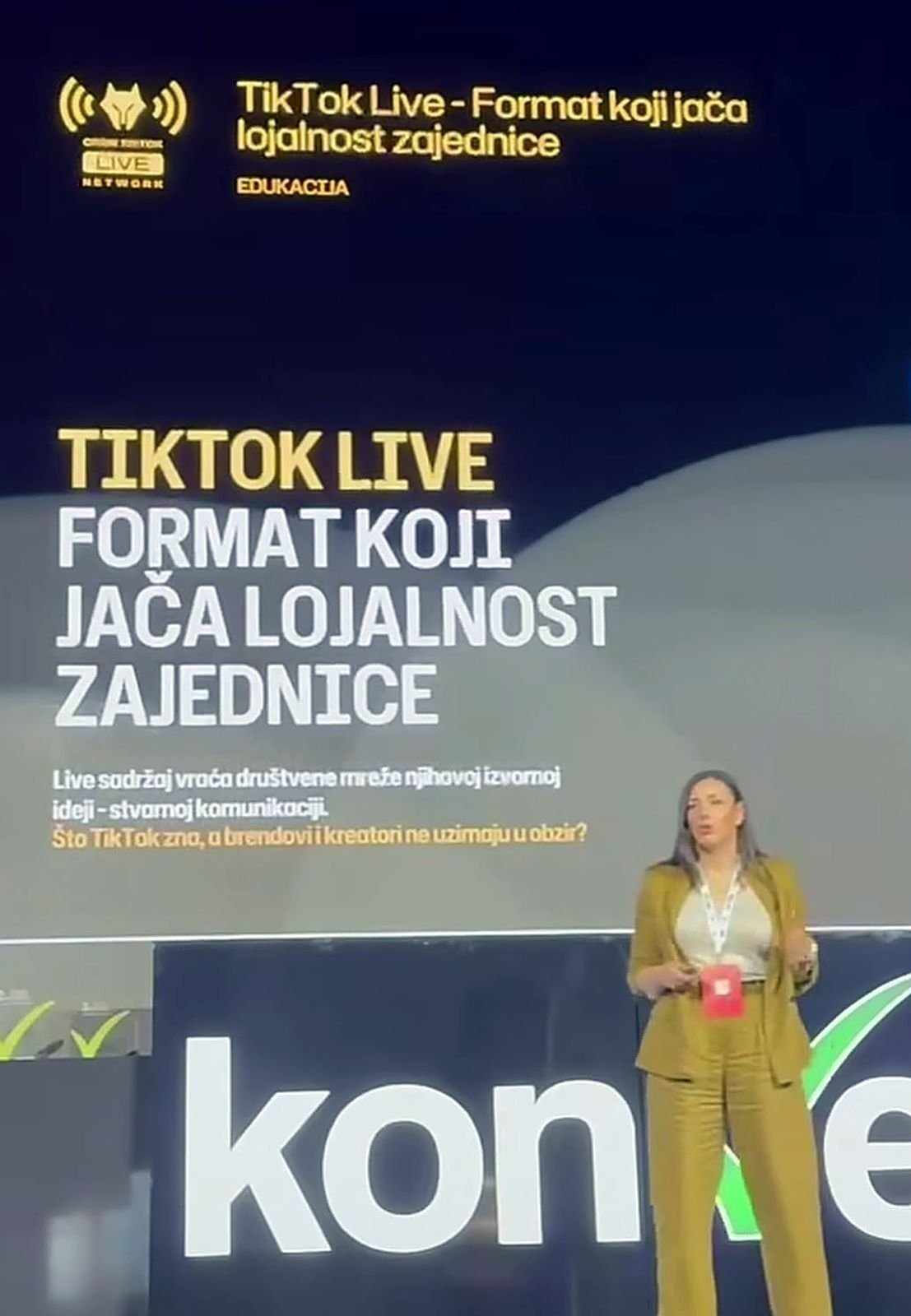 Predavanje o TikTok Liveu na Konverziji u Sarajevu